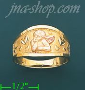 14K Gold Ladies' Light Ring - Click Image to Close