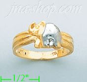 14K Gold Ladies' Light Ring - Click Image to Close