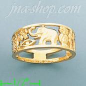 14K Gold Ladies' Light Ring - Click Image to Close