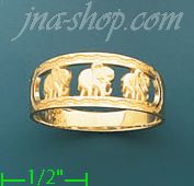 14K Gold Ladies' Light Ring - Click Image to Close