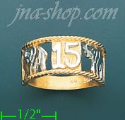 14K Gold Ladies' Light Ring - Click Image to Close