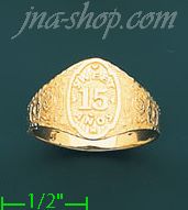 14K Gold Ladies' Light Ring - Click Image to Close