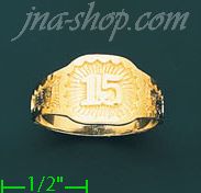 14K Gold Ladies' Light Ring - Click Image to Close