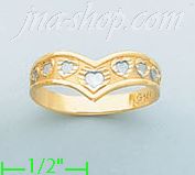 14K Gold Ladies' Light Ring - Click Image to Close