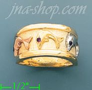 14K Gold Assorted Ladies' Ring - Click Image to Close