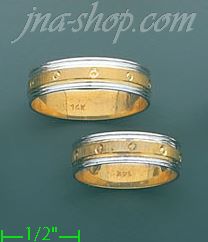 14K Gold Couple's Rings - Click Image to Close