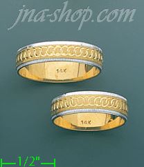 14K Gold Couple's Rings - Click Image to Close