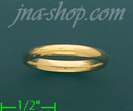 14K Gold Comfort Fit Wedding Band Ring 3mm - Click Image to Close