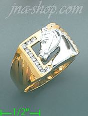 14K Gold Men's Ring - Click Image to Close