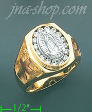 14K Gold Men's Ring - Click Image to Close