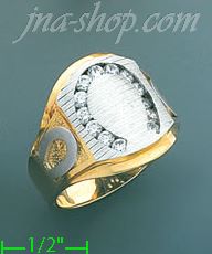 14K Gold Men's Ring - Click Image to Close