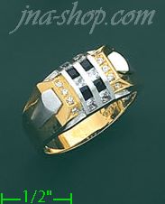 14K Gold Men's Ring - Click Image to Close