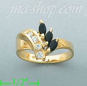 14K Gold Gemstone Ring - Click Image to Close