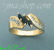 14K Gold Gemstone Ring - Click Image to Close