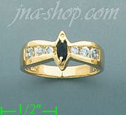 14K Gold Gemstone Ring - Click Image to Close