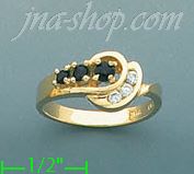 14K Gold Gemstone Ring - Click Image to Close