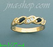 14K Gold Gemstone Ring - Click Image to Close