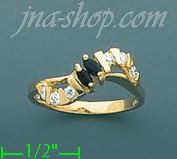 14K Gold Gemstone Ring - Click Image to Close