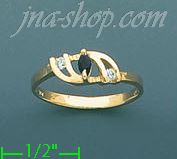 14K Gold Gemstone Ring - Click Image to Close