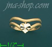 14K Gold Fancy CZ & Thumb Ring - Click Image to Close