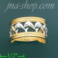 14K Gold Ladies' Light Ring - Click Image to Close