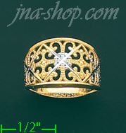 14K Gold Ladies' Light Ring - Click Image to Close