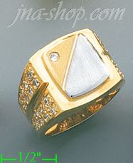 14K Gold Assorted Men's Ring - Click Image to Close