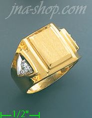 14K Gold Assorted Men's Ring - Click Image to Close