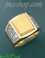 14K Gold Assorted Men's Ring - Click Image to Close