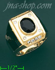 14K Gold Assorted Men's Ring - Click Image to Close