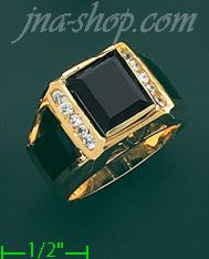 14K Gold Assorted Men's Ring - Click Image to Close