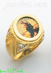 14K Gold Assorted Men's Ring - Click Image to Close