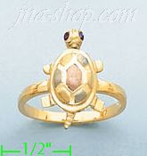 14K Gold Ladies' Ring - Click Image to Close