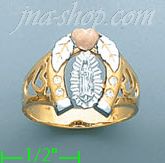 14K Gold Ladies' Ring - Click Image to Close