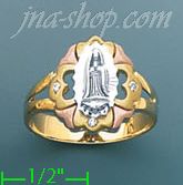 14K Gold Ladies' Ring - Click Image to Close