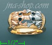 14K Gold Ladies' Ring - Click Image to Close