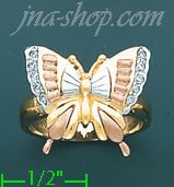 14K Gold Ladies' Ring - Click Image to Close