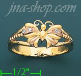 14K Gold Ladies' Ring - Click Image to Close