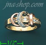 14K Gold Ladies' Ring - Click Image to Close