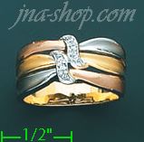 14K Gold Ladies' Ring - Click Image to Close