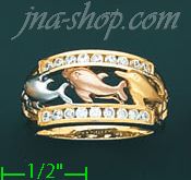 14K Gold Ladies' Ring - Click Image to Close