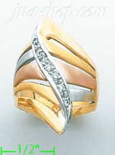 14K Gold Ladies' Ring - Click Image to Close