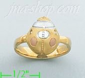 14K Gold Ladies' Ring - Click Image to Close