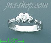 14K Gold Fancy CZ Ring - Click Image to Close