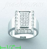 14K Gold Fancy CZ Ring - Click Image to Close