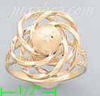 14K Gold Love Knots Sets Ring - Click Image to Close