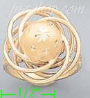 14K Gold Love Knots Sets Ring - Click Image to Close