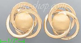 14K Gold Love Knots Sets Earrings - Click Image to Close