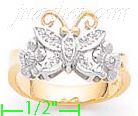 14K Gold Fancy CZ Sets Ring - Click Image to Close