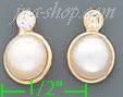 14K Gold Fancy Pearl Sets Earrings - Click Image to Close